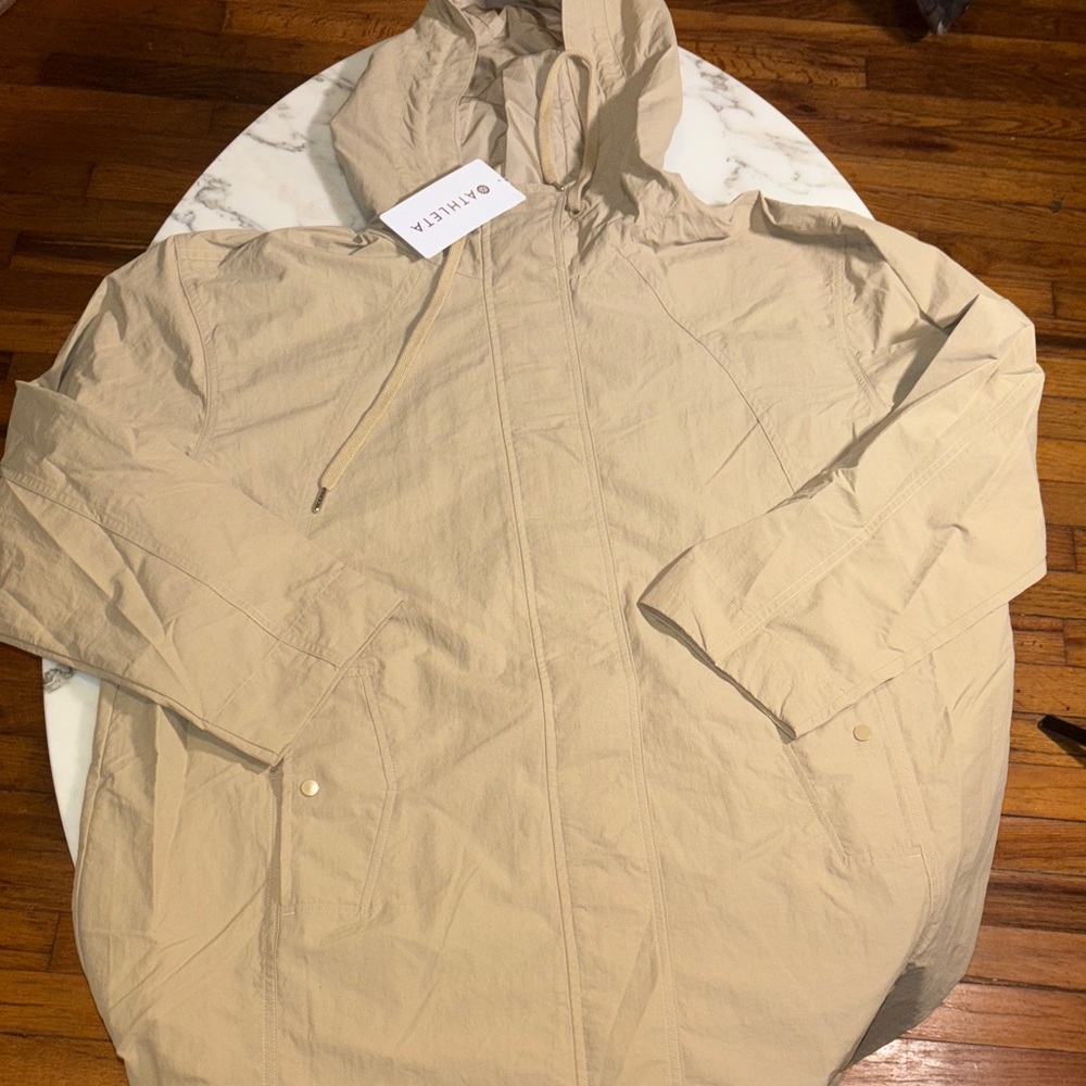Athleta Men's Beige Hooded Jacket